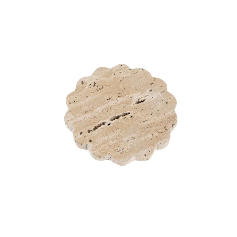Travertine Scallop Tray