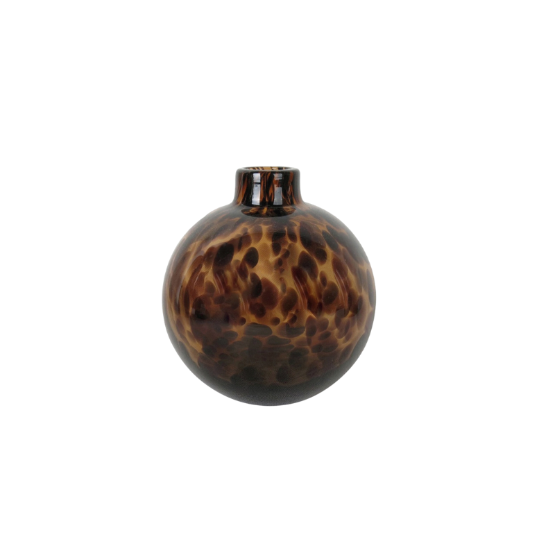 Round Leopard Vase