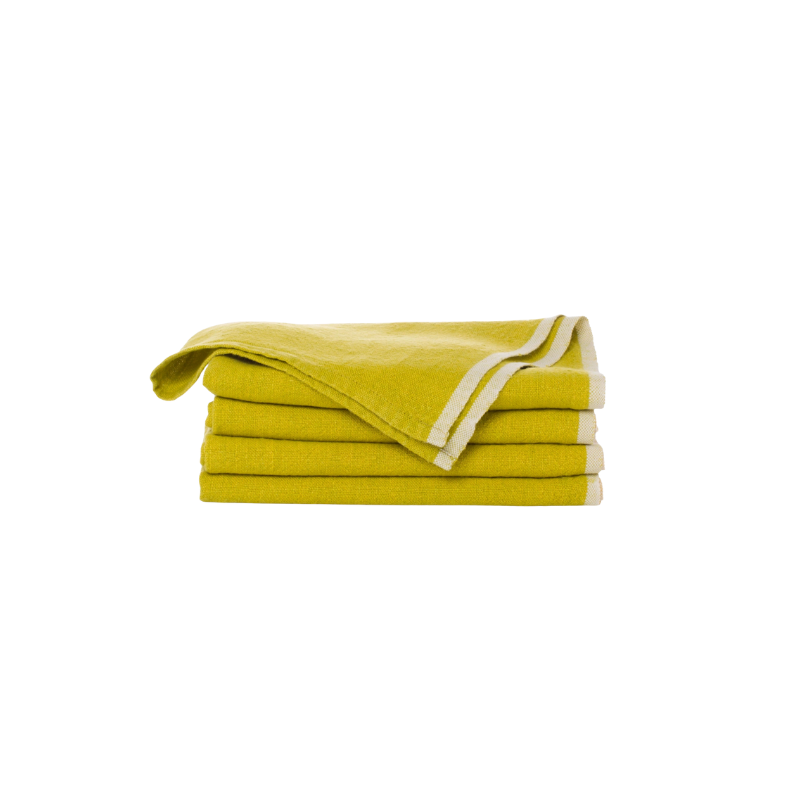 Linen Lime Napkins - Set of 4