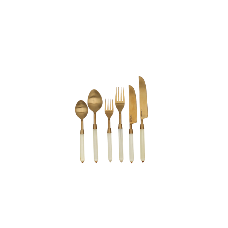 Buttercream Yellow Flatware - 24 pc