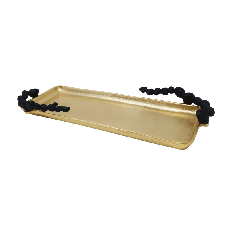 Gold Oblong Tray