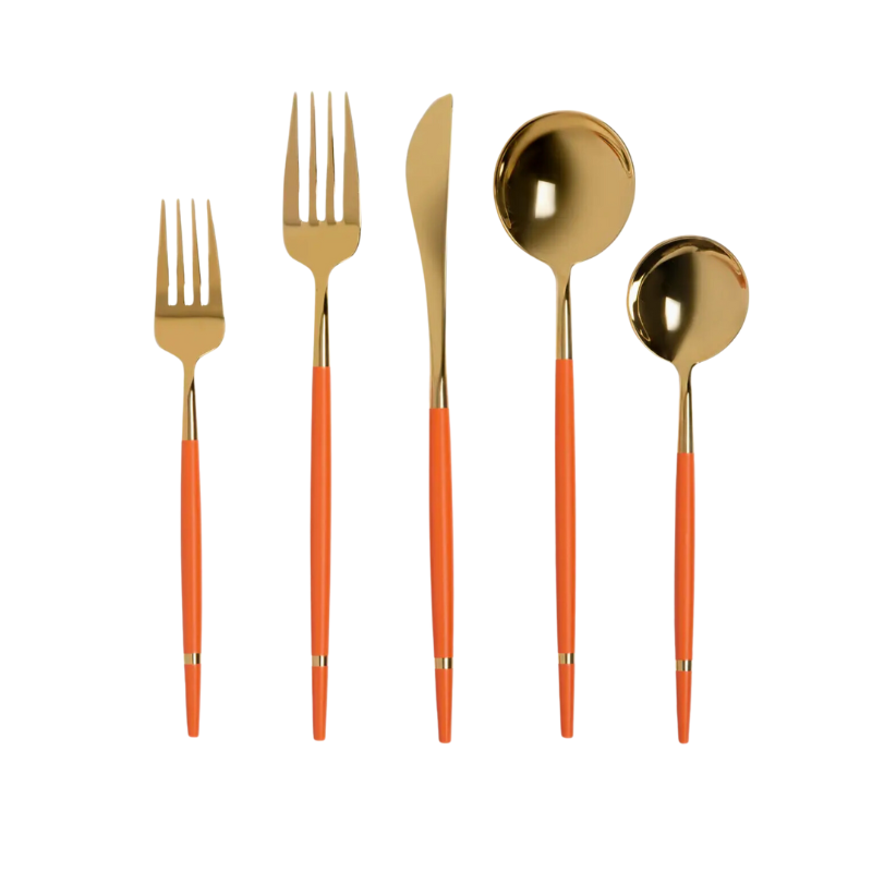 Orange Flatware- 5 piece
