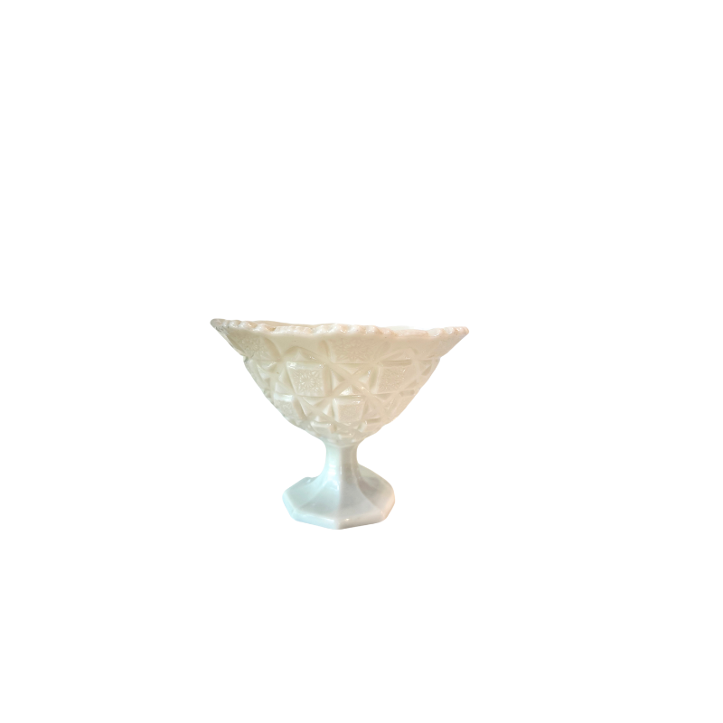 Milky Glass Compote