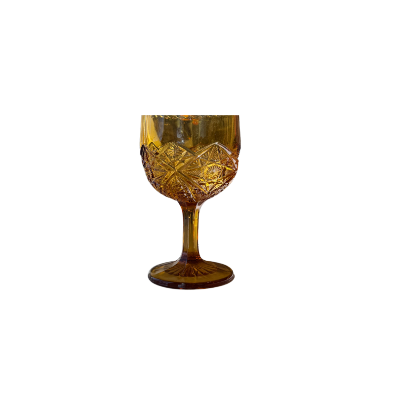 Lace Amber Vintage Compote