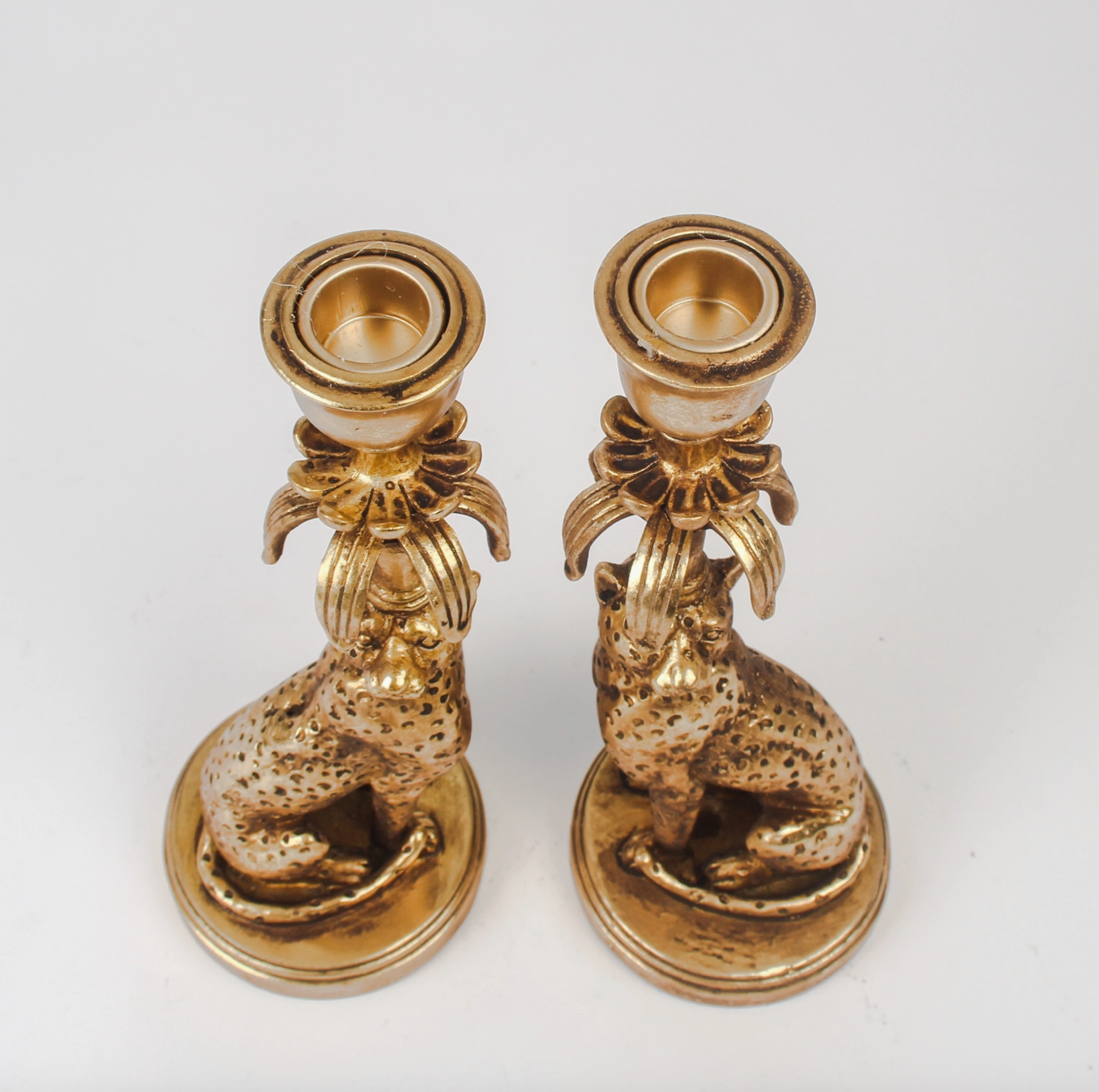Leopard Candle Holder - Set of 2