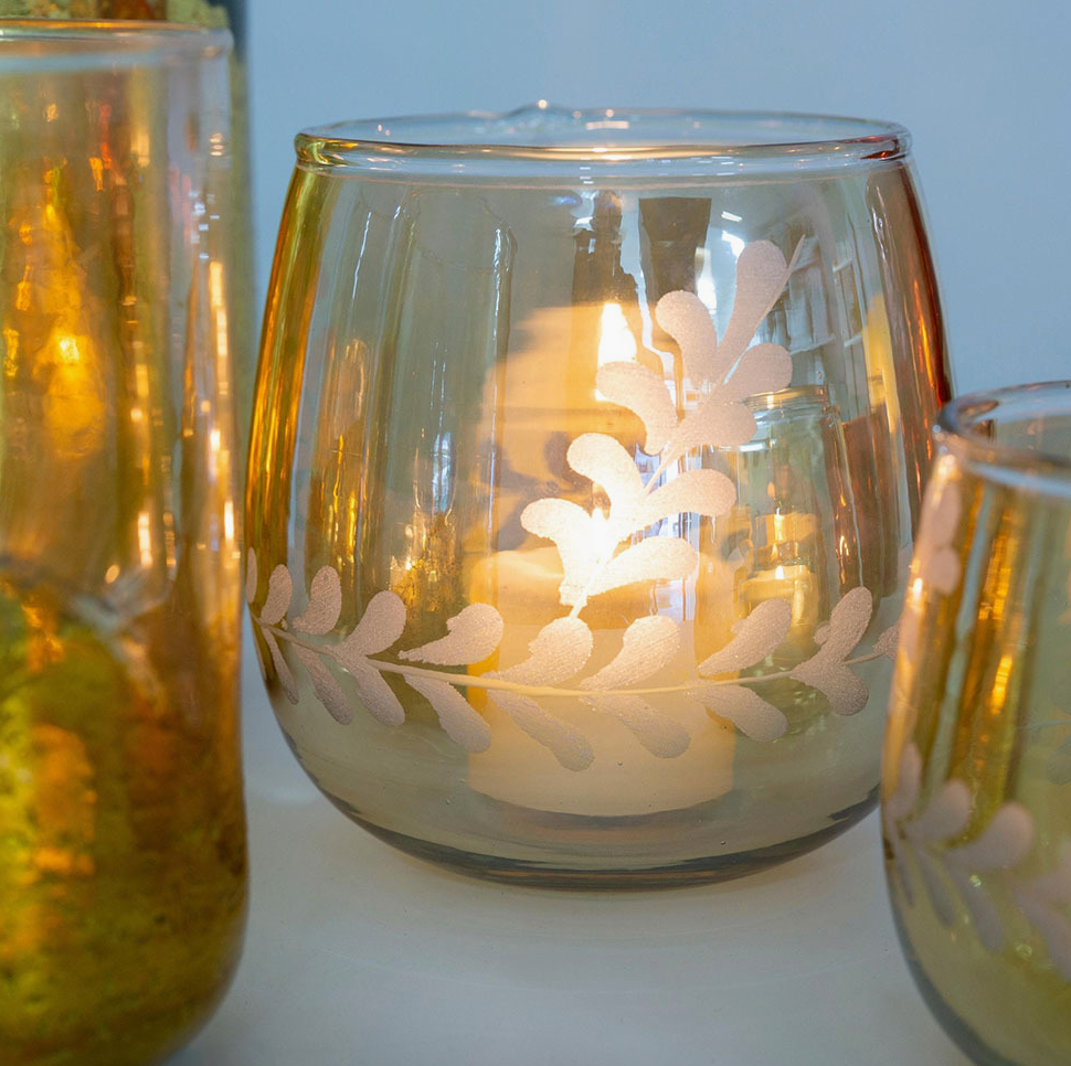 Elodie Etched Votive