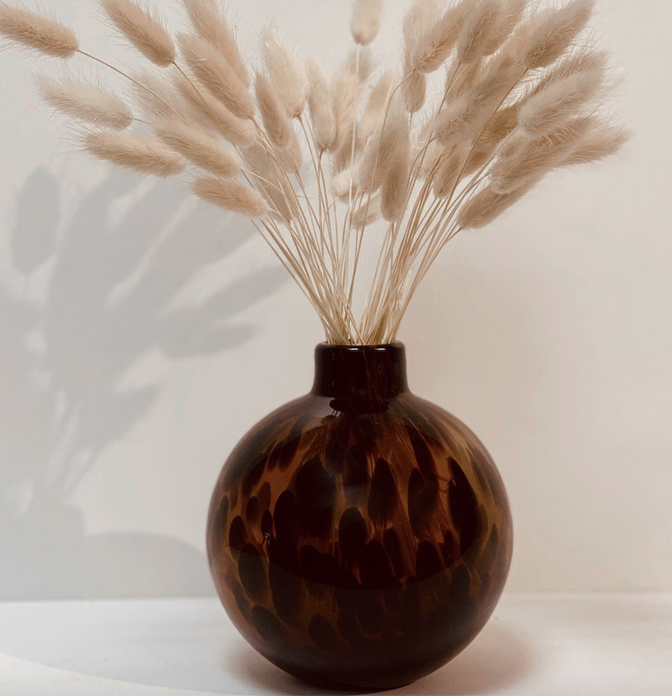 Round Leopard Vase