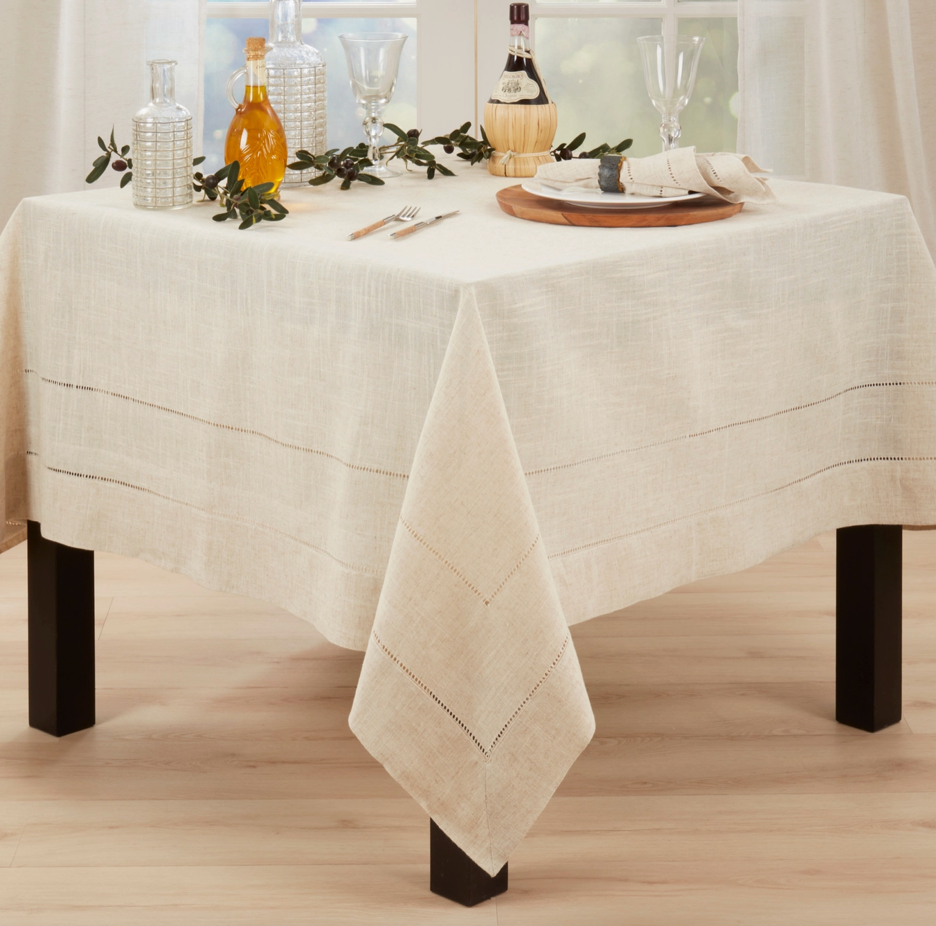 Toscana Hemstitched Tablecloth