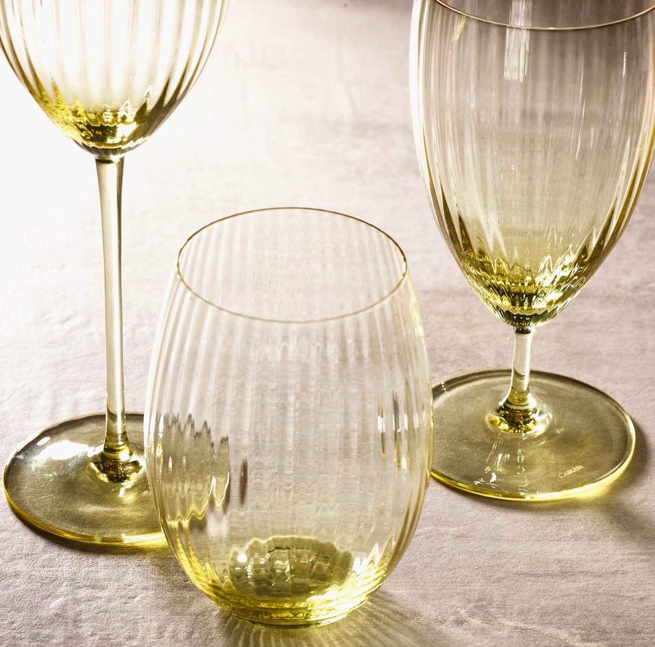 Quinn Everyday Citrine Glasses - Set of 2