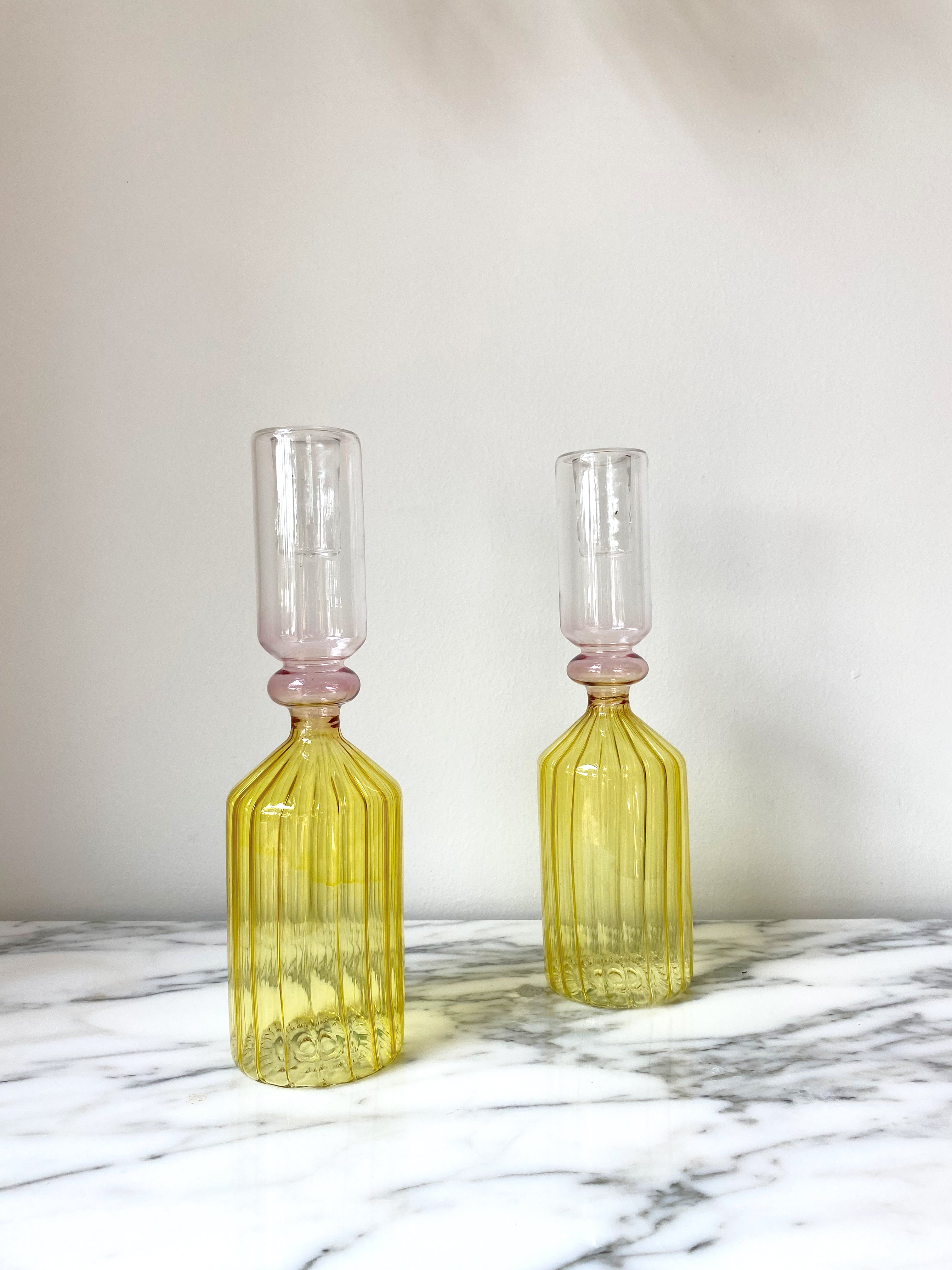 Ribbed Candle Holder